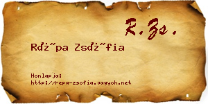 Répa Zsófia névjegykártya