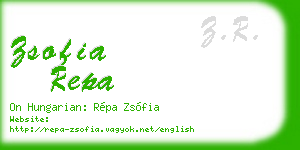 zsofia repa business card